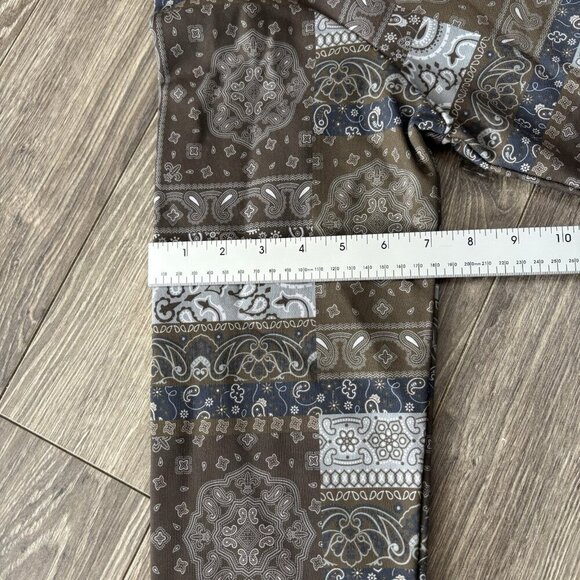 Gianni Lupo Hoodie Mens M Pesley Brown Blue Sweatshirt Fashion Pullover GL2183F - Picture 9 of 16